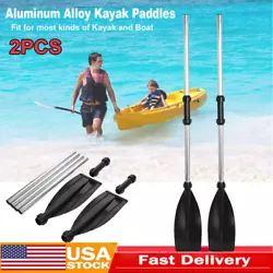 Suitable for all kinds of kayak and boat. Kayak Total Length: Approx. 2 x Kayak Paddles. Detachable design, easy to...