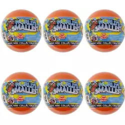 Worlds Smallest Mini Collectible Toys RED Blind Globes. Lot of 6 - New + Sealed! Get Supersized Images & Free Image...