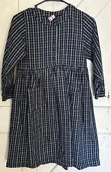 Hanna Anderson Girls Dress Blue & White Size 130 Size 7/8. 100% Cotton. Classic Hannah Anderson ~ this vintage dress...