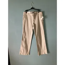 NWT Gap khaki stretch pants size 10A boot leg, inseam 30