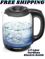 BETTER BOILING: Boil 1.7 liters of hot water for all your beverage favorites. Heat water for all your beverage...