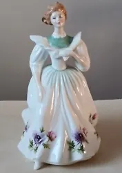 Vtg 1988 Royal Doulton HN2707 England Bone China Figure Of The Month MARCH Mint. Figurine is 7.75