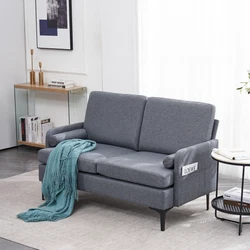Specifications: 1. Material: Wooden Frame Iron Frame Soft Bag 2. Color: Dark Grey 3. Dimensions: (54.33 x 31.1 x...
