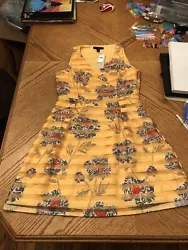 Banana Republics Yellow Sleeveless Dress Size 6P New NWT.