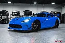 2015 Dodge SRT Viper TA Competition Blue Pearl over TA Black Sabelt Nylon/Leather Clean CarFax *RARE* TA 2.0 Package ...