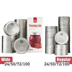 ForJars Canning Lids will hold a tight seal for up to 18 months, so you never have to lose any of the food you have...