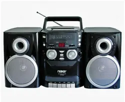 Naxa Portable CD Cassette Player. This portable CD player also features a LCD display, an AM/FM radio, and detachable...