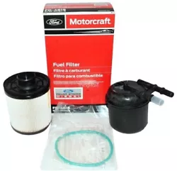 Upgrade your engines fuel filtration with the New Genuine Motorcraft FD-4615 Fuel Filter BC3Z-9N184-B for 6.7L Diesel...