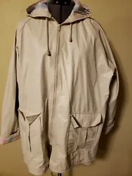 TYPE OF JACKET: RAIN SLICKER. This item is described as best as I see it. I will always try toget back ASAP. LINED:...