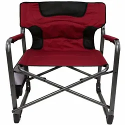 Lounge in comfort with the Ozark Trail Big Boy Director Chair. The blue director chair folds down for space-saving...