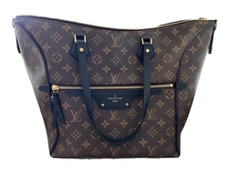 LOUIS VUITTON Tournelle MM Monogram Black Leather Tote Bag. No flaws - carried for a season and been stored ever since....