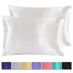 Made by high quality satin silk,smooth surface and bring a very gentle soft touch.Makes your pillow not just a...