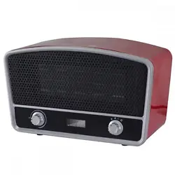 Overheating protection. This ceramic heater with retro radio design is a new model this year, which is very popular in...