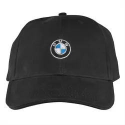 BMW Roundel Cap - Black - BMW (80-16-2-208-705). Structured, cotton twill cap. Six-panel cap with Velcro closure at...