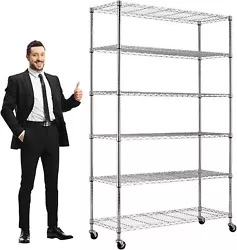 ☎️ STURDY: The shelving unit can take a lot of weight. The wire shelf use durable steel construction,and to resist...