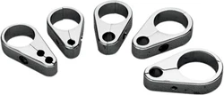 Chrome Die-Cast Cable Guide Low-cost alternative to billet clamps Available for throttle/idle cable and clutch cable...