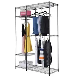 If you are looking for a clothing storage rack, you can take this 4 Tiers Clothing Storage Rack into consideration....