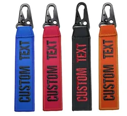 CUSTOM Personalized Keychain, Highest Quality Double Sided Embroider Fabric. exclusive product! Highest Quality Double...