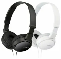 Sony MDRZX110/WHI ZX Series Stereo Headphones, White/Black. Compact for portability yet affording listening...