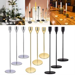 Number of Pieces:3 (Candles not included). 3 set Candle Holders. Size：candle holder width:2.5cm/0.98”. -Easy to...