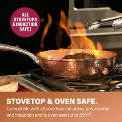 Non-Stick coating is derived from minerals and reinforced with diamonds, making this frying pan free of PFOA, PFOS,...