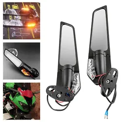 Type: Wind Wing Rear View Side Mirror for Motorcyclewith turn signal light. For Suzuki GSXR600 2001-2021. For Suzuki...