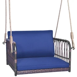 ● High-Grade PE Rattan: The sitting area and 2 sides are designed with well-woven mix brown PE rattan, which is...