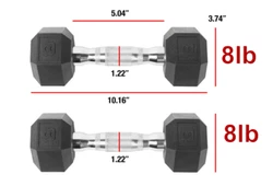 The CAP barbell coated hex dumbbells feature steel, diamond knurled handles with protective coating providing...