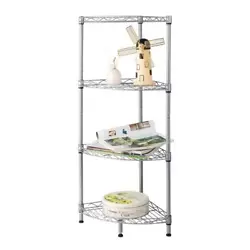 Tier Quantity: 4 Tiers. You can finally get a well-assembled rack for daily storage! It is composed of shelves, top...
