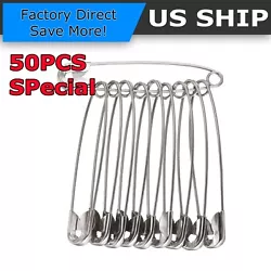 50PCS Safety Pins. You will be pleasantly surprised by our service. - Simple design, reusable, durable to use. -...