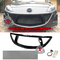 MAZDA 3 4/5DR (SEDAN/HATCH) [NON-MAZDASPEED]. HIGH QUALITY ABS MATERIAL (UNPAINTED BLACK). 2010-2011 (WONT FIT...