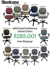The Famous Steelcase Uno Office Desk & Conference Chair. Steelcase is one of the top office furniture manufacturers in...