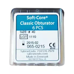 Soft-Core® is a gutta percha based carrier obturation system for sealing root canals. Obturators are for use with hand...