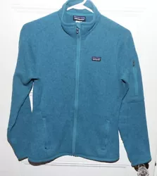 Patagonia Better Sweater Jacket Women’s XS (17.5 inches pit to pit) Teal Blue. Size tag faded over time (please go by...