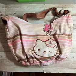 This vintage Sanrio Hello Kitty crossbody bag is a must-have for any Hello Kitty fan. The bag features a cute pink,...