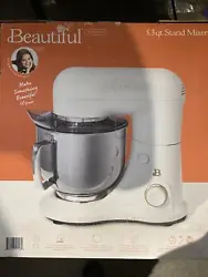 Beautiful Stand Mixer by Drew Barrymore gives convenience without compromising results. The Beautiful 5.3QT Tilt-Head...