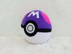 Pokemon Plush Master Ball Pokeball 4” Pink Purple Toy Factory.