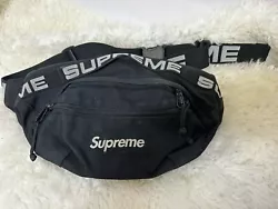Experience the sleek and stylish Supreme Brand Waist Bag Fanny Pack in black, designed for men who are looking to add a...
