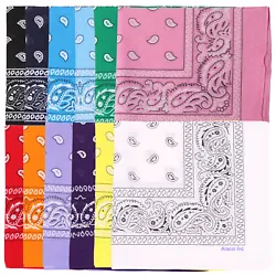 Sewn All Around; Double-Sided Printed Paisley Bandana, Featuring an Old West design; Perfect for pretend play, party...