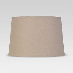 •Neutral lampshade with simple and modern design •Cotton and linen lampshade features a crosshatch design for a pop...