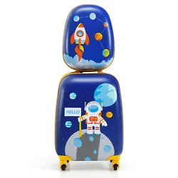 Our 2 pieces luggage set has been designed especially for kids. It includes a carry-on suitcase with multi-directional...