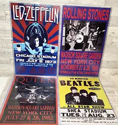 Led Zeppelin, Chicago Stadium by Concerts West, FRI July 6 1973. The Beatles by Sid Bernstein, In Person, Shea Stadium...