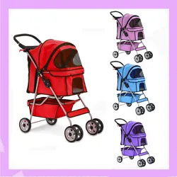 With a comfortable and safe place for you pet. And it is the best gift for you cute pet. The pet stroller made of...