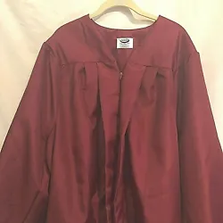 Jostens Burgundy Graduation Gown, Height 54- 56, Excellent Used Condition.