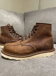 In fantastic condition. I bought these from a thrift store. I’m a Red Wing owner and would love to keep these if they...
