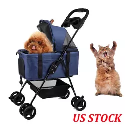 3-in-1 Carrier+car seat +stroller ,Dog Cat Pet Gear Foldable Pet Stroller Detachable Carrier. 【Quickly set up &...
