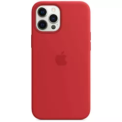Coque en silicone MagSafe pour iPhone 12 Pro Max - (PRODUCT)RED Conçue par Apple pour compléter liPhone 12 Pro Max,...