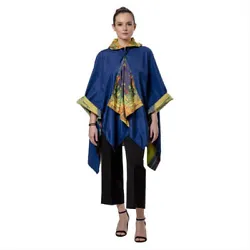 Be fashionable in any weather in any season wearing this Galleria Rain Cape. It is a trendy alternative to a...