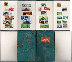 Superbe lot de 28 timbres neufs** de Chine de 1970 à 1974 dans un livret à bande repliable en 4 parties avec...