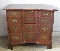 SOLID MAHOGANY TOWNSEND GODDARD CHIPPENDALE ANTIQUE STYLED DRESSER / BACHELORS CHEST. It is spotlessly clean and in...
